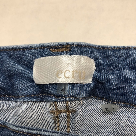 Ecru Cropped Kinney Skinny Jeans 0495 - Picture 7 of 9